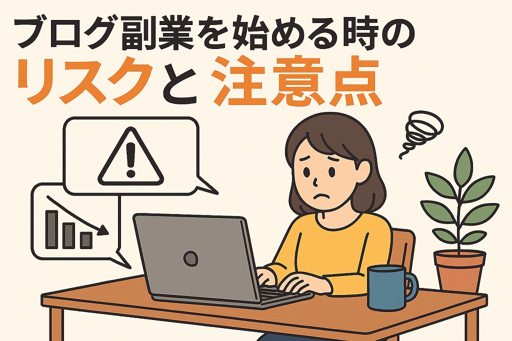 ブログ副業の始める時のリスクと注意点